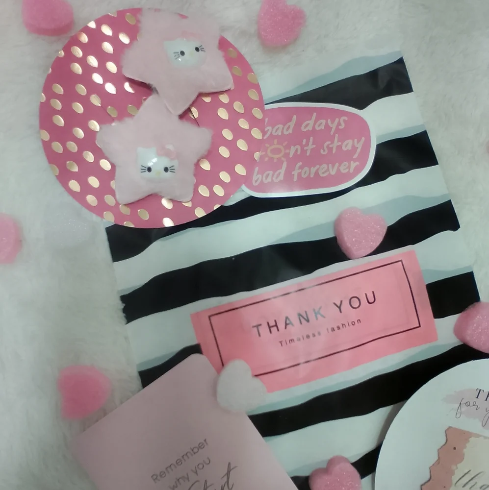 Hello Kitty Fur Hair Barrette Set